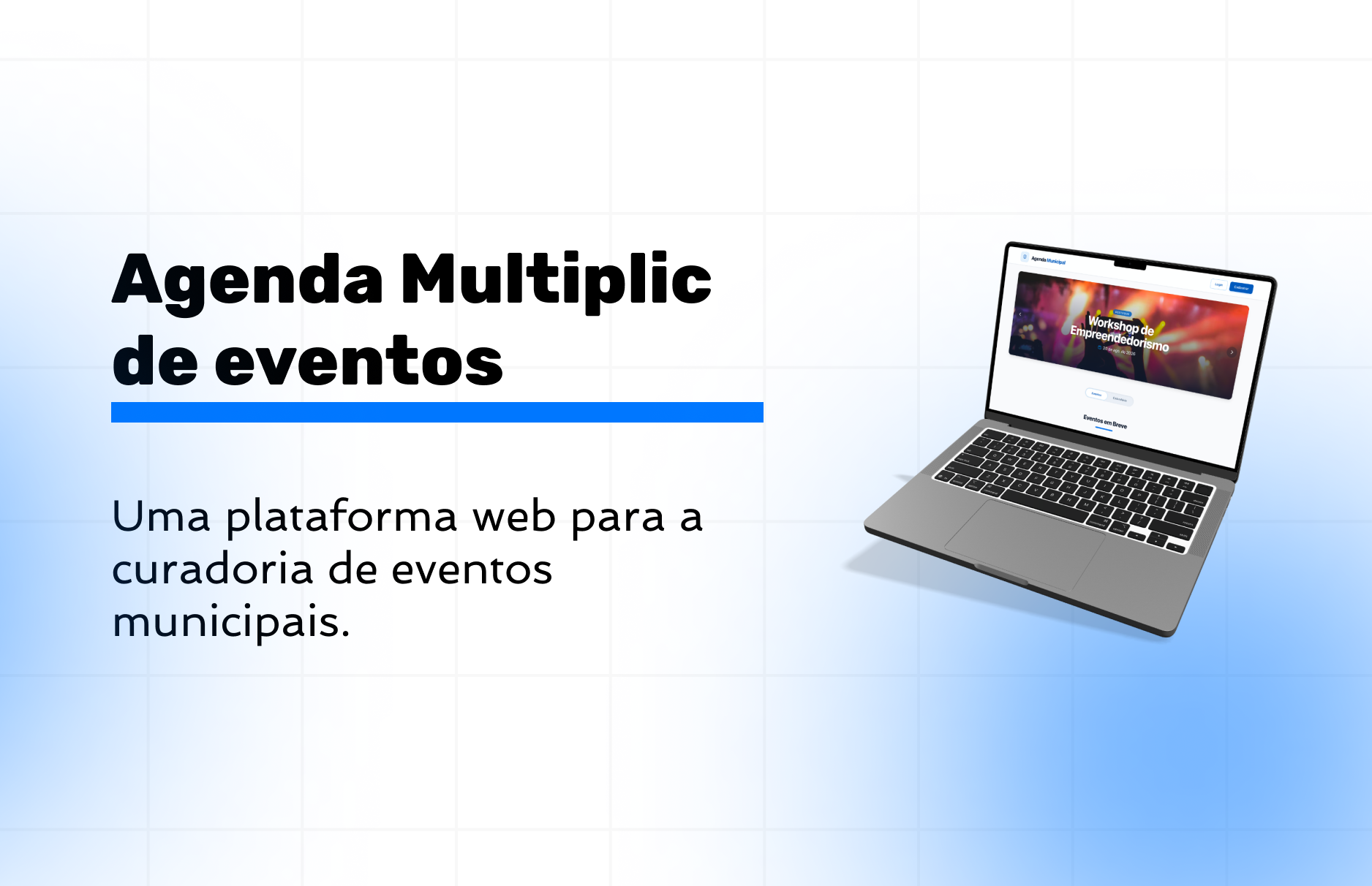 Captura de tela da Plataforma de Eventos